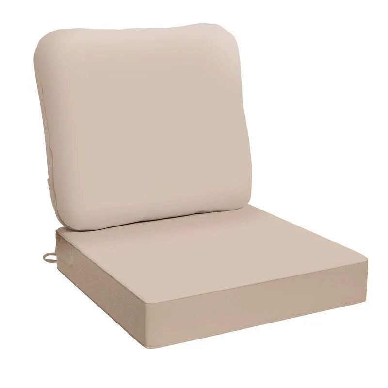 Friends and Family Sale 24 x 24 x 5 inch,Outdoor Deep Seat Cushions for Patio Furniture, Waterproof Replacement Patio Chair Cushions