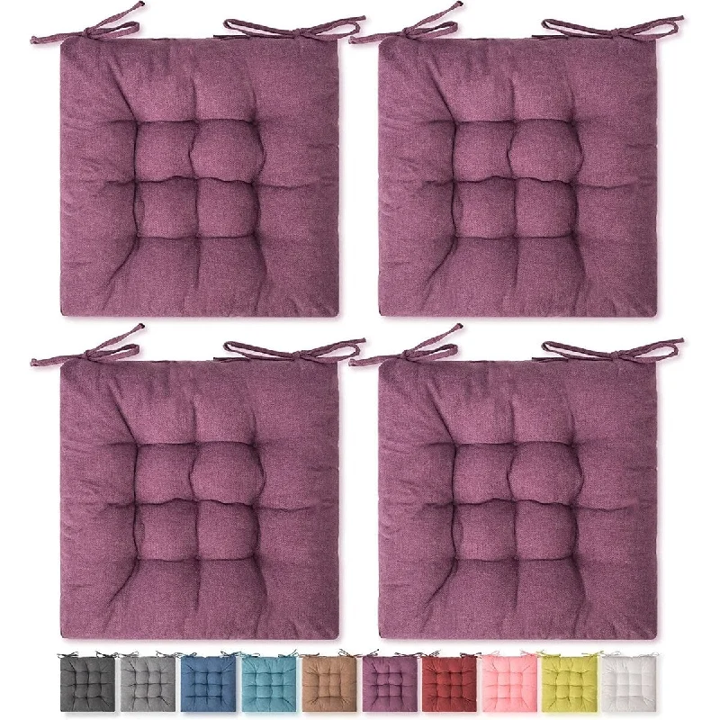 Major Savings 4 Pack Seat Cushion, Chair Cushion, Comfort Chair Cushion