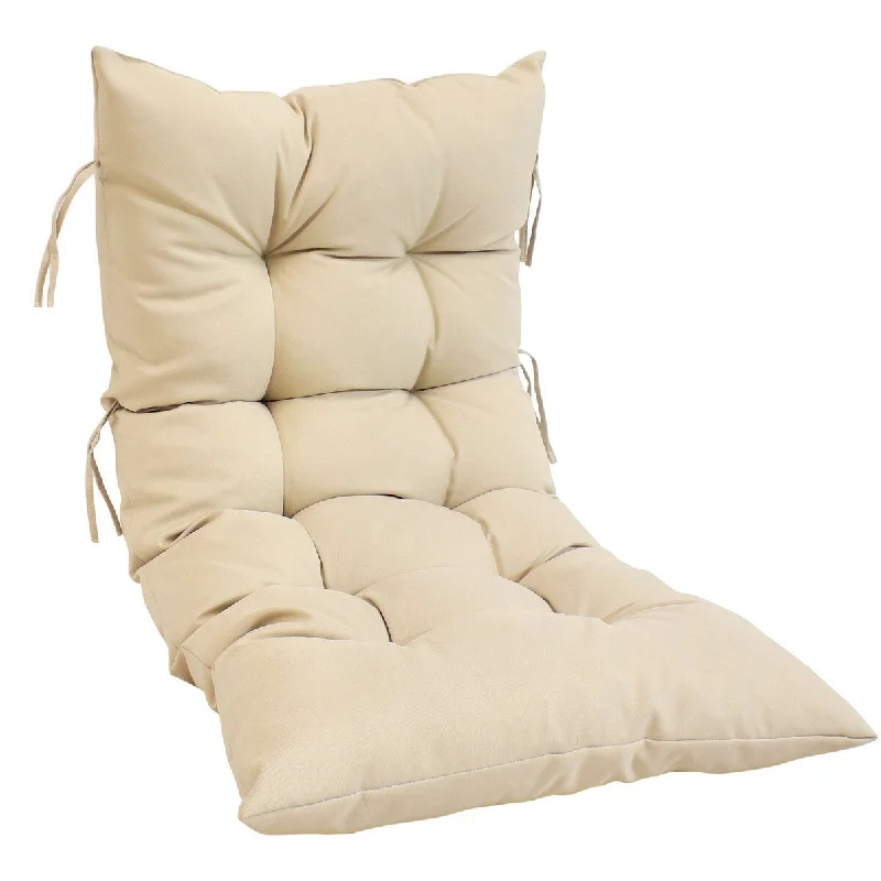 Beige Basket Chair Replacement Cushion