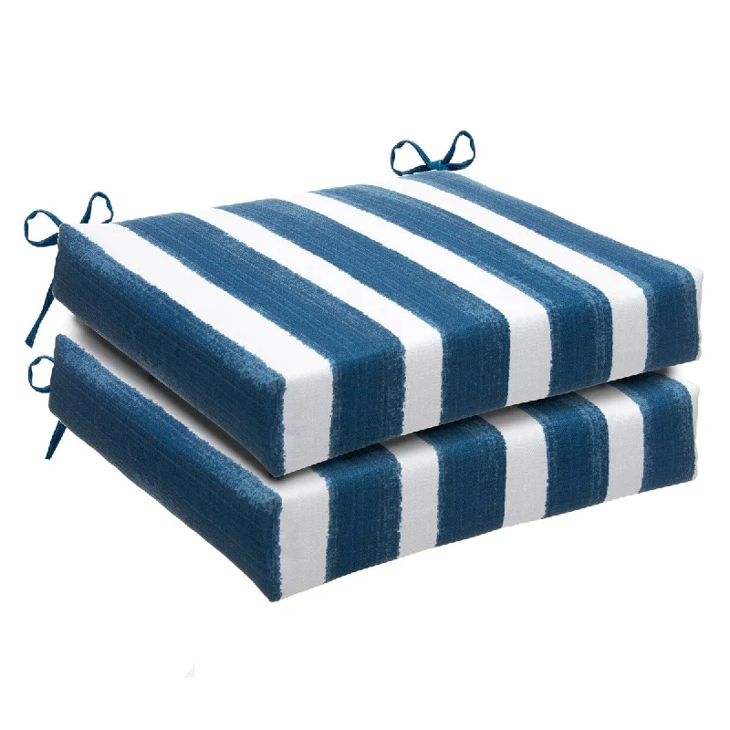 Caravan Navy Slab 20" x 20" 2 Pack Seat Cushions