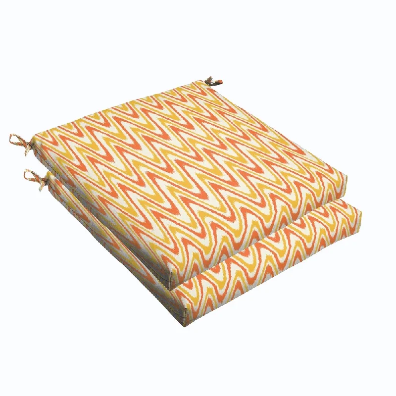 Citrus Waves 19 x 2.5-inch Chair Cushion - Bristol (Set of 2)