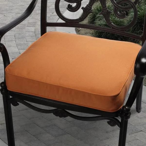 Clara 19-inch Outdoor Tangerine Cushion with Sunbrella Fabric