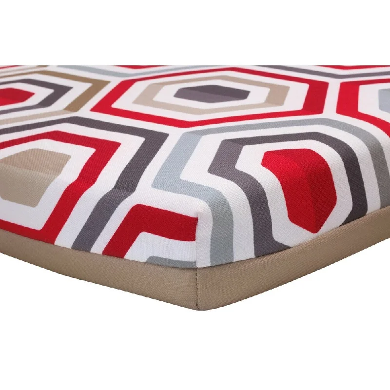 Cool geo patio bench seat cushions