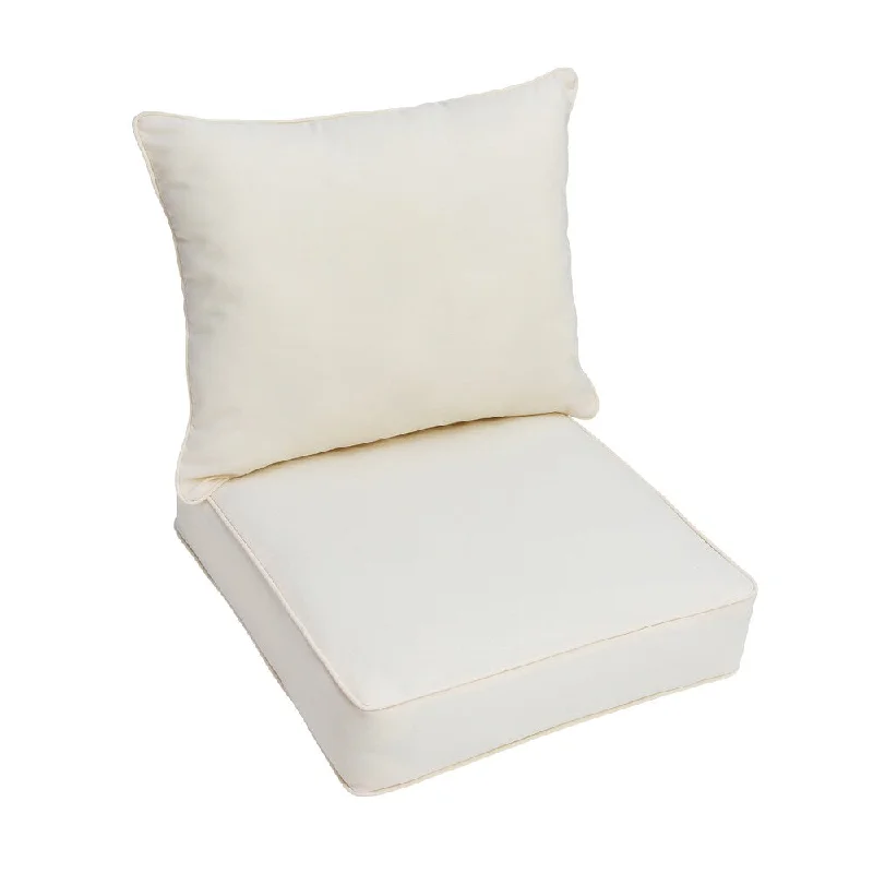 Dawson Ivory Indoor/ Outdoor Dri-Fast? Cushion and Pillow Set