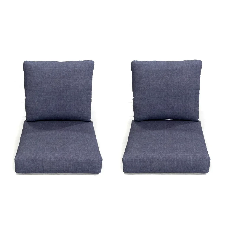 Deep Seating Outdoor Patio Chair Cushions (Set of 2)