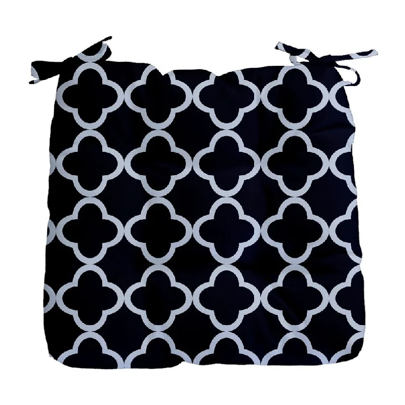 Online Only Geometric Moroccan Print Outdoor Seat Cushion