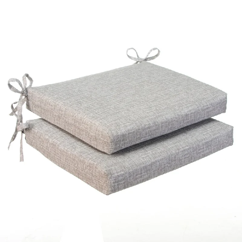 Glasgow Storm Grey Oversized Square Seat Cushion (Set of 2) by Havenside Home