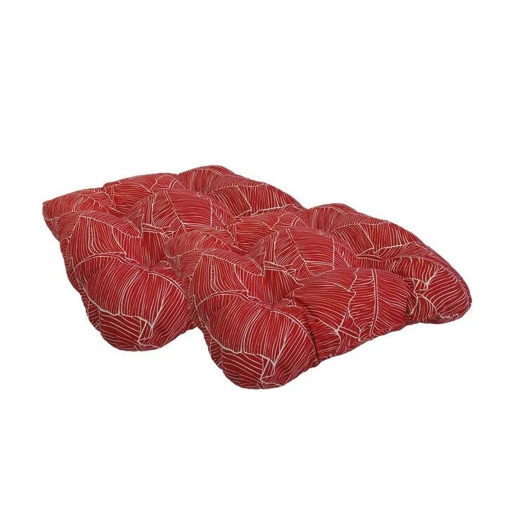 Indoor/ Outdoor Island Palms Seat Cushions (Set of 2)