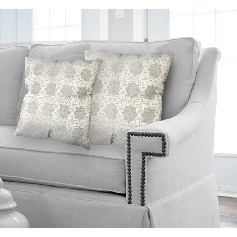 Stock Up and Save Lauren Taylor- Renfrew 2pk Jacquard Cushions