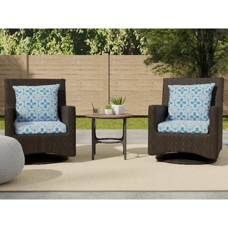 The Best Prices Lillian Palm Beach Retro Collection - Outdoor Deep Seat Cushion Set