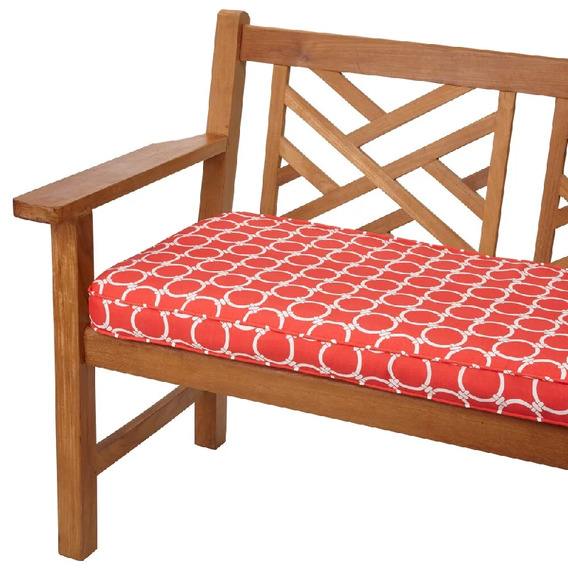 Link Coral 60-inch Indoor/ Outdoor Corded Bench Cushion