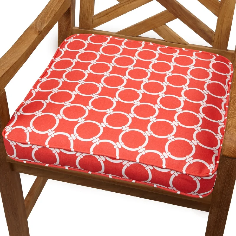 Links Coral 20-inch Indoor/ Outdoor Corded Chair Cushion