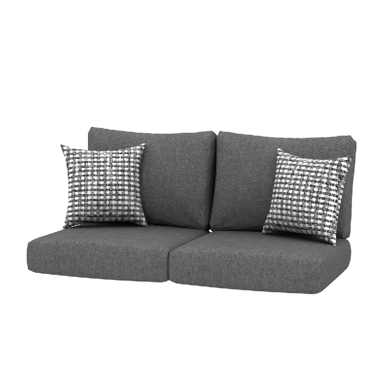 Huge Discounts Loveseat Outdoor 24x24 Replacement Cushions with Pillows