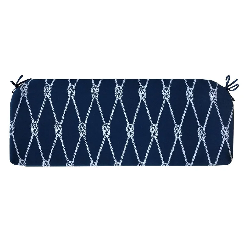 Nautical patio bench seat chair cushions