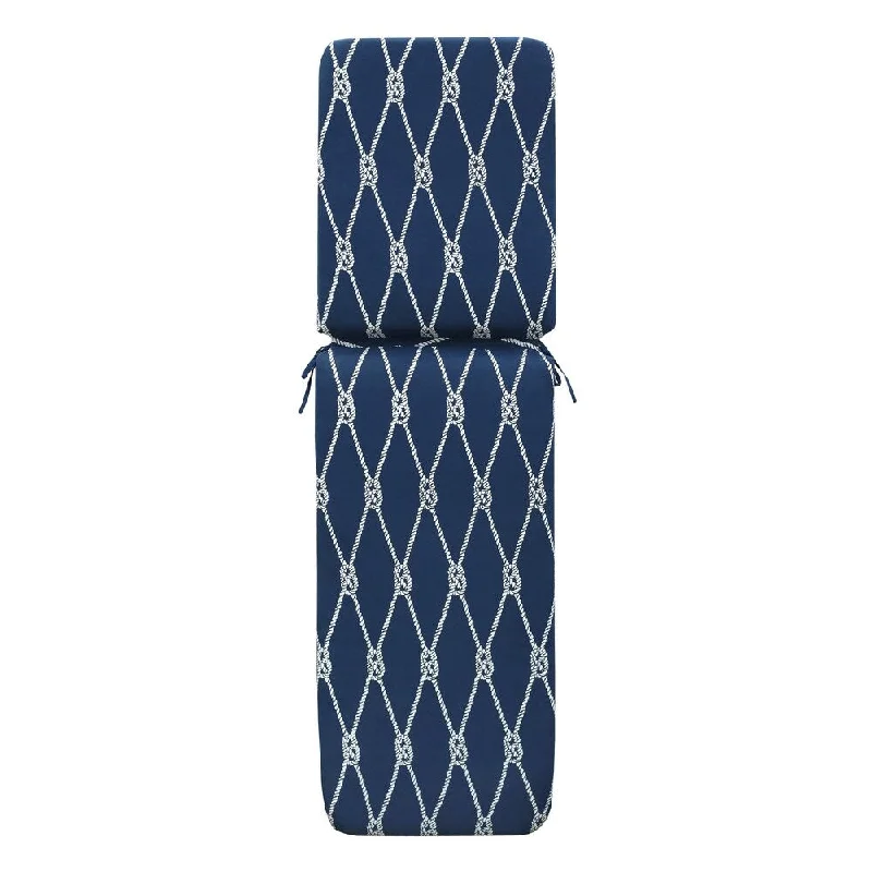 Nautical patio lounger chair cushions