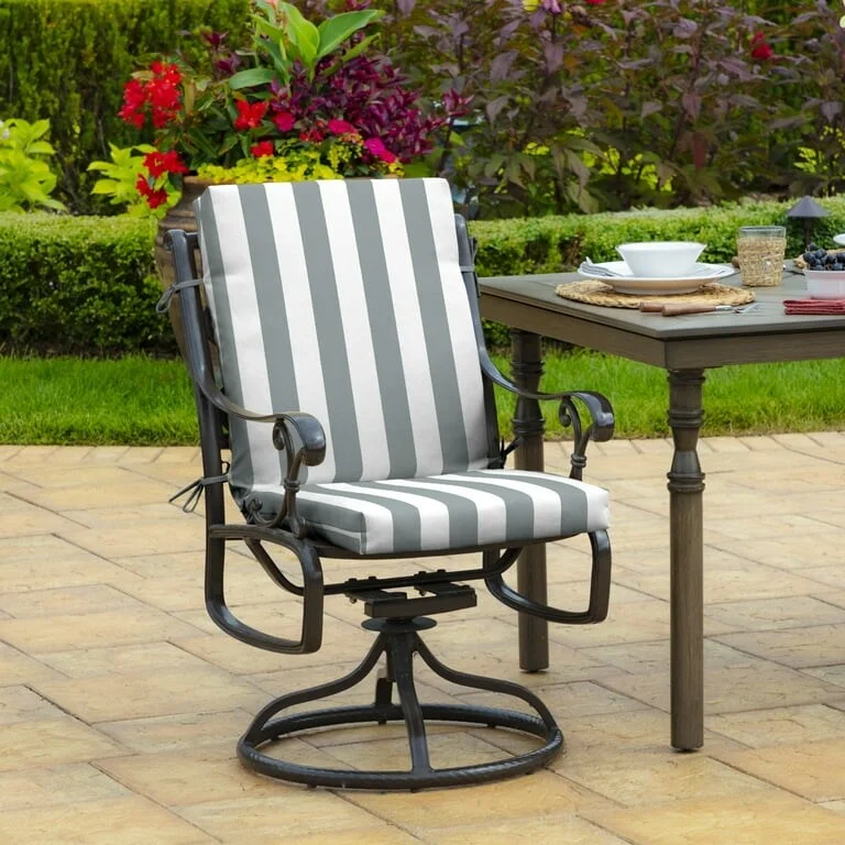 Outdoor Dining Chair Cushion 20 x 20, Stripe