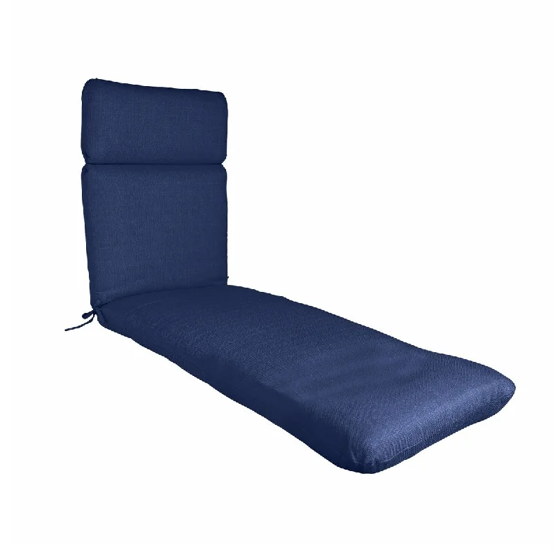 Outdoor/ Indoor Chaise Lounge Chair Cushion for Patio Furniture, 22" x 76" x 3"