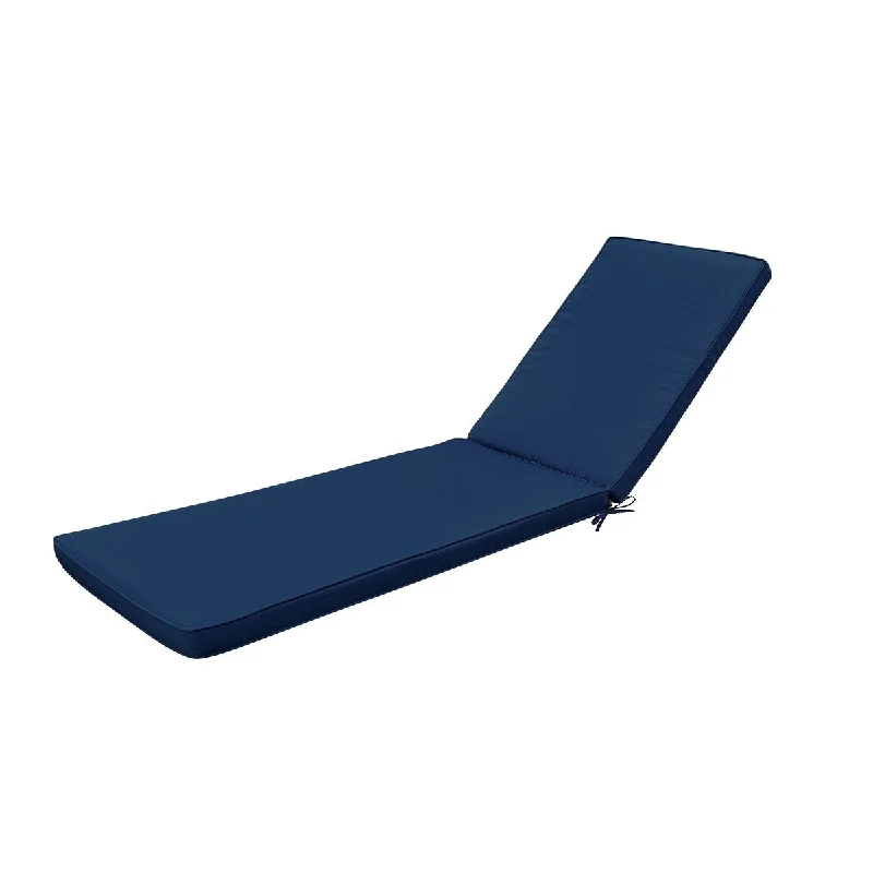 Markdowns Outdoor Lounge Chair Cushion Replacement Patio Funiture Seat Cushion Chaise Lounge Cushion-Navy Blue Markdowns Outdoor Lounge Chair Cushion Replacement Patio Funiture Seat Cushion Chaise Lounge Cushion-Navy Blue