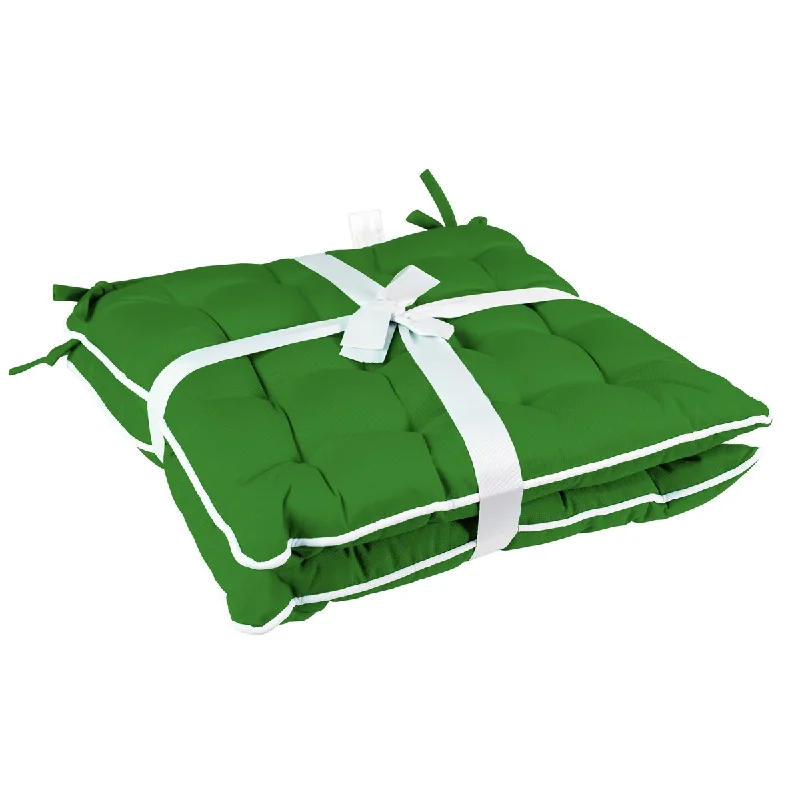 Weekend Deal Patio Premier 2pk Hunter Green Spunpoly Seat Cushion with Flame Retardant Filling Weekend Deal Patio Premier 2pk Hunter Green Spunpoly Seat Cushion with Flame Retardant Filling
