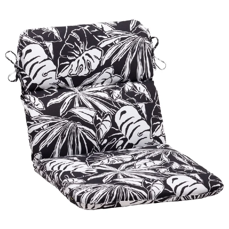 Loyalty Reward Pillow Perfect Kiara Polyester Black Rounded Outdoor Chair Cushion
