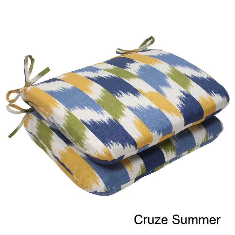 Special Discount Pillow Perfect Outdoor Cruze Rounded Seat Cushion (Set of 2)
