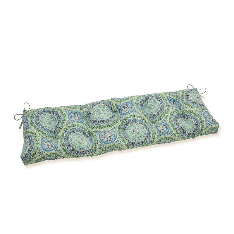 Doorbuster Deal Pillow Perfect Outdoor Delancey Lagoon Blown Bench Cushion
