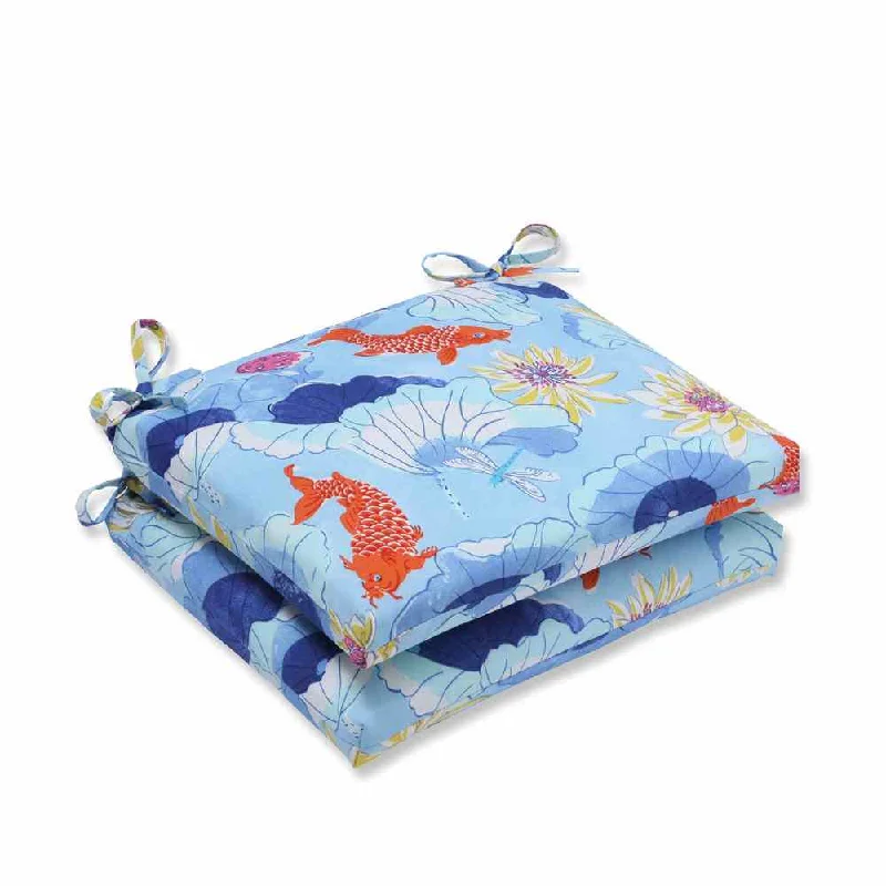 Customer Appreciation Sale Pillow Perfect Outdoor/ Indoor Lotus Lake Cobalt Squared Corners Seat Cushion (Set of 2) Customer Appreciation Sale Pillow Perfect Outdoor/ Indoor Lotus Lake Cobalt Squared Corners Seat Cushion (Set of 2)