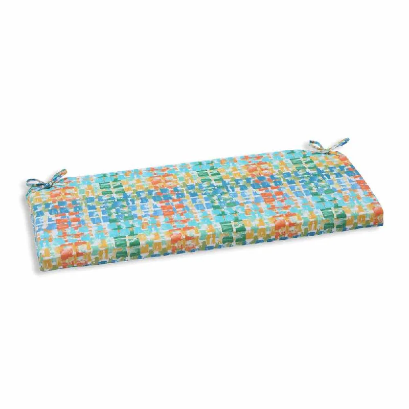 Low Prices Pillow Perfect Outdoor/ Indoor Quibble Sunsplash Bench Cushion