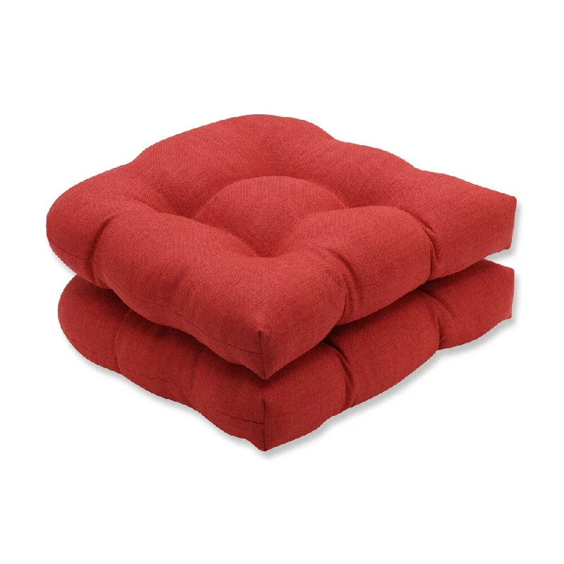 Mega Sale Pillow Perfect Outdoor/ Indoor Rave Flame Wicker Seat Cushion (Set of 2)