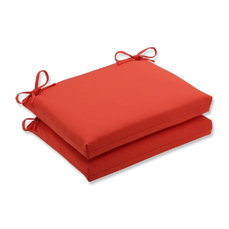Value Deals Pillow Perfect Outdoor / Indoor Splash Mango Squared Corners Seat Cushion (Set of 2) Value Deals Pillow Perfect Outdoor / Indoor Splash Mango Squared Corners Seat Cushion (Set of 2)