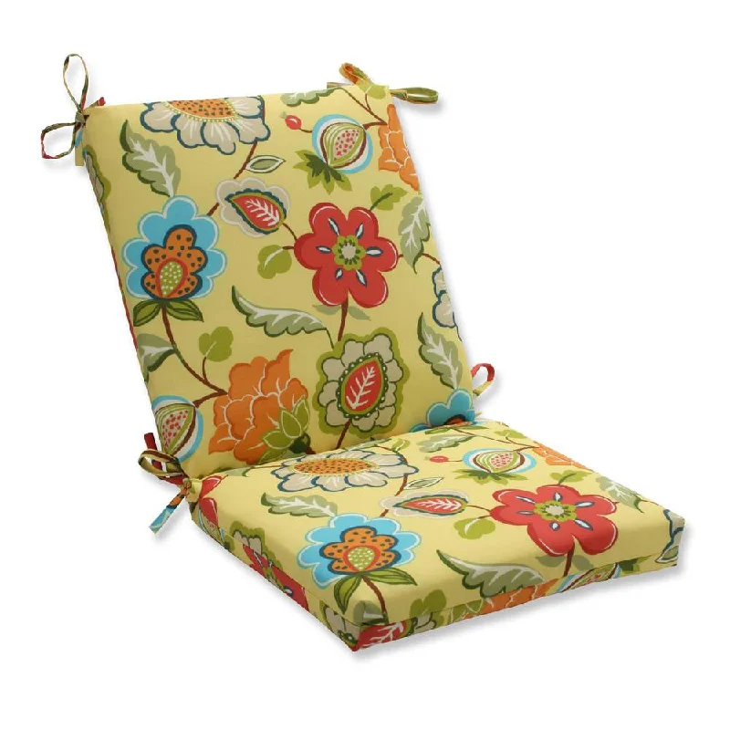 Final Markdown Pillow Perfect Outdoor/ Indoor Timmo Sunshine Squared Corners Chair Cushion Final Markdown Pillow Perfect Outdoor/ Indoor Timmo Sunshine Squared Corners Chair Cushion