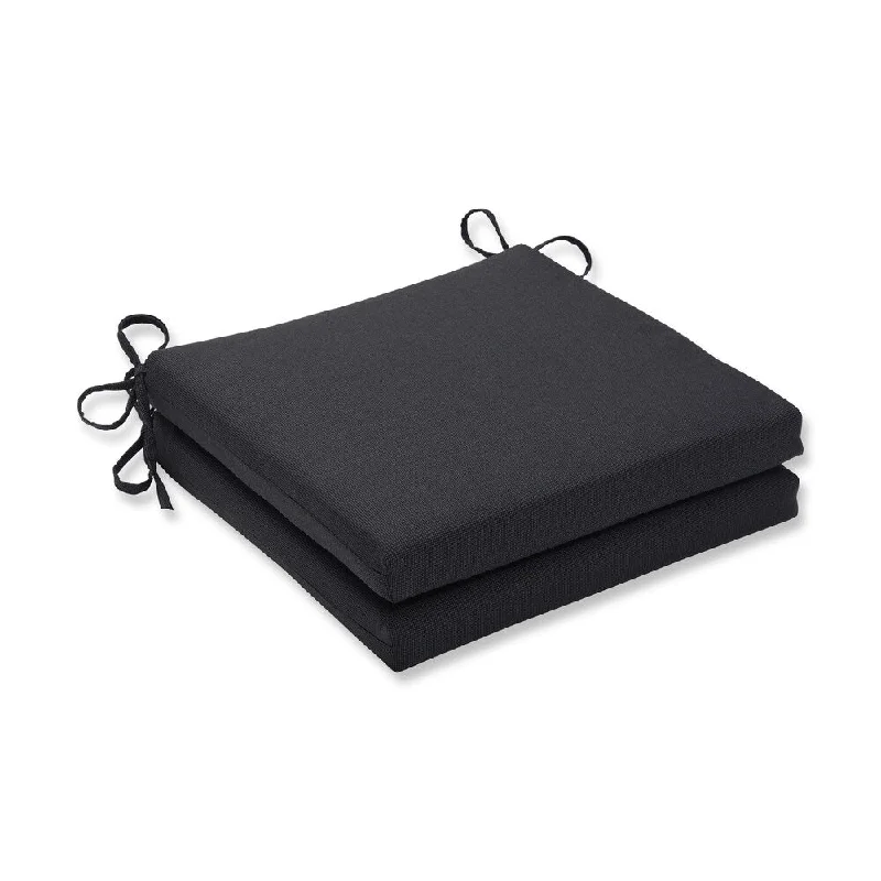 Final Clearance Pillow Perfect Outdoor/Indoor Tweed Black Squared Corners Seat Cushion 20x20x3 (Set of 2) Final Clearance Pillow Perfect Outdoor/Indoor Tweed Black Squared Corners Seat Cushion 20x20x3 (Set of 2)