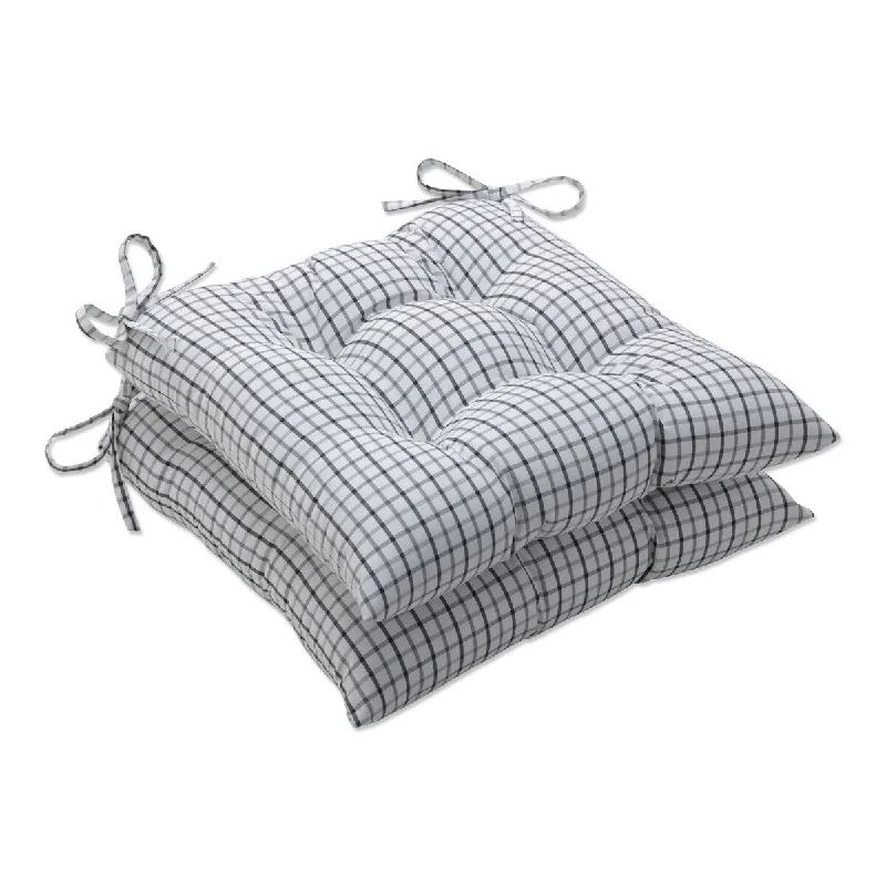 Super Deal Pillow Perfect Outdoor Nash Pewter Tufted Seat Cushions - 18.5 X 19 X 5 - 18.5 X 19 X 5 Super Deal Pillow Perfect Outdoor Nash Pewter Tufted Seat Cushions - 18.5 X 19 X 5 - 18.5 X 19 X 5