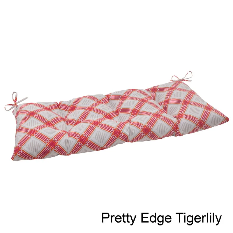 Exclusive Offers Pillow Perfect Outdoor Pretty Edge Tufted Loveseat Cushion