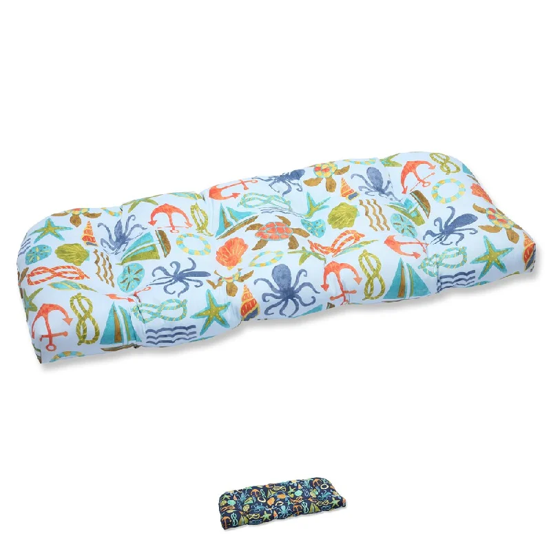 Members Only Pillow Perfect Outdoor Seapoint Wicker Loveseat Cushion