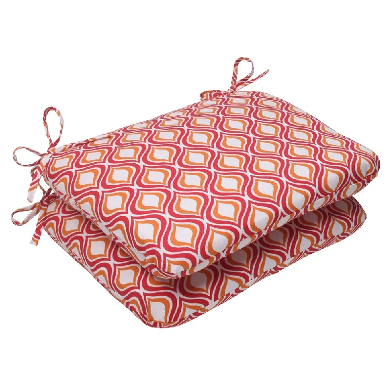Overstock Pillow Perfect Pink/ Orange Outdoor Zinger Rounded Seat Cushion (Set of 2) Overstock Pillow Perfect Pink/ Orange Outdoor Zinger Rounded Seat Cushion (Set of 2)