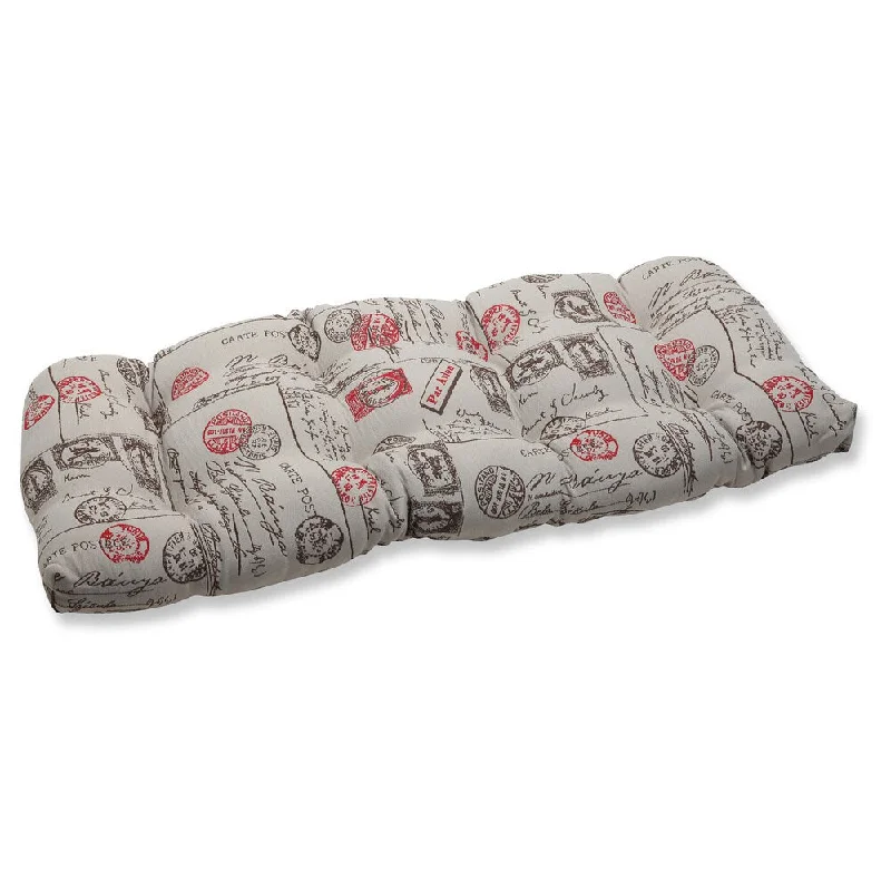 Daily Deals Pillow Perfect Wicker Loveseat Cushion with Bella-Dura Carte Postale Fabric Daily Deals Pillow Perfect Wicker Loveseat Cushion with Bella-Dura Carte Postale Fabric