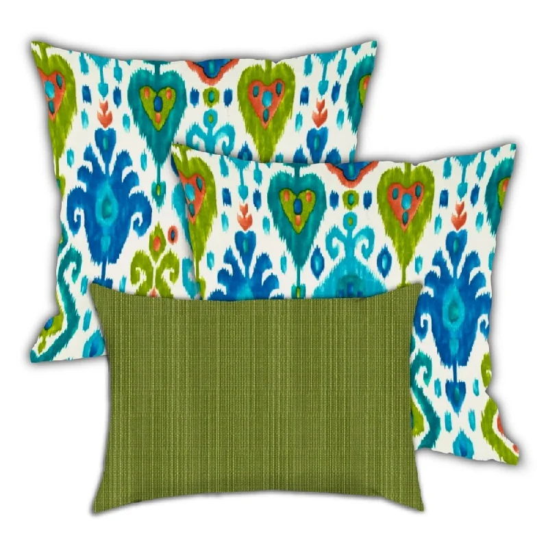 Price Cut Rippling Creek Water Indoor/Outdoor, Zippered Pillow Cover, Set of 2 Large & 1 Lumbar, Green, Aqua, Turquoise Price Cut Rippling Creek Water Indoor/Outdoor, Zippered Pillow Cover, Set of 2 Large & 1 Lumbar, Green, Aqua, Turquoise