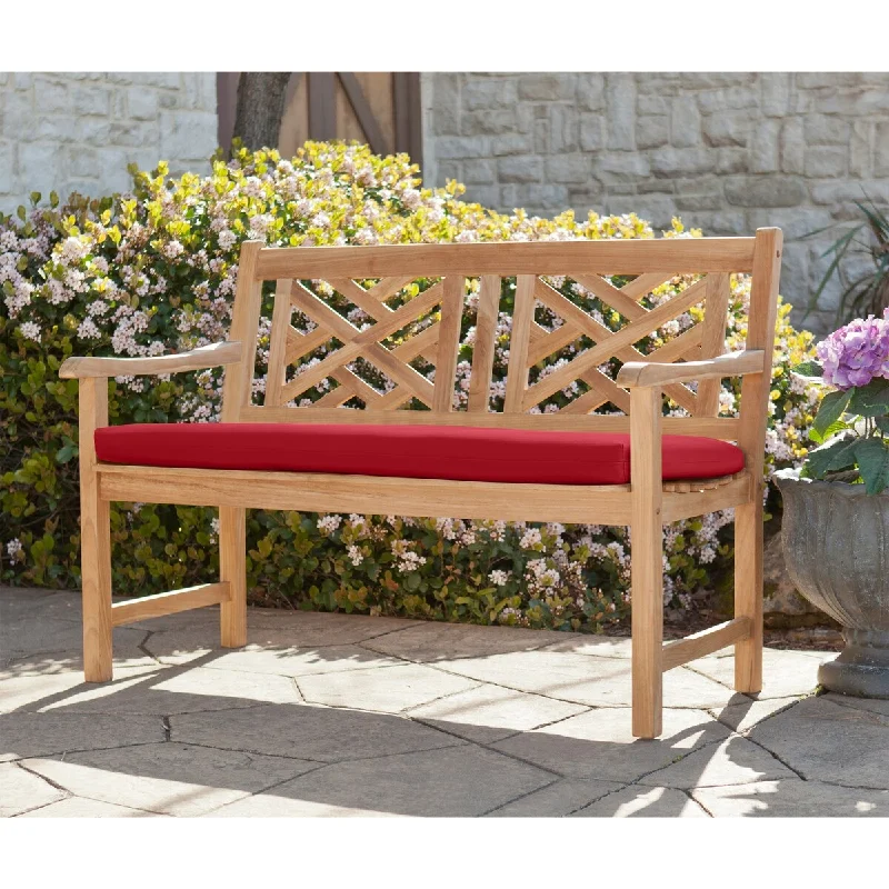 Rouge Jockey patio bench seat chair cushions - 48" x 18"