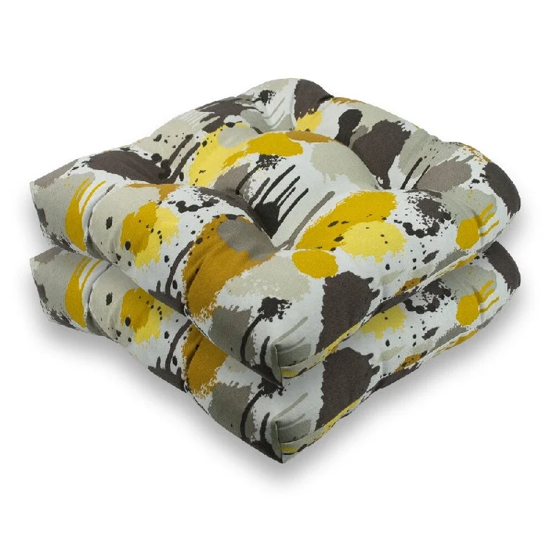 Limited Time Offer Sherry Kline Paintdrip Outdoor Seat Cushions (Set of 2) - 16x16x3 Limited Time Offer Sherry Kline Paintdrip Outdoor Seat Cushions (Set of 2) - 16x16x3
