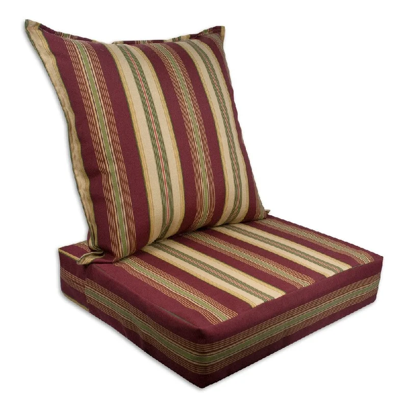 Price Drop Alert Sherry Kline Roxbury Outdoor Deepseat and Backseat Replacement Cushions - 23x22x7/23x22x5
