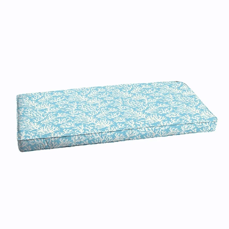 Sloane Aqua Reef Indoor/ Outdoor Bench Corded Cushion