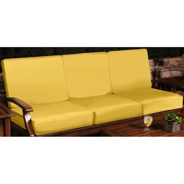 Special Offer Sunbrella Canvas Butter Cup Universal Patio Furniture Sofa Cushion