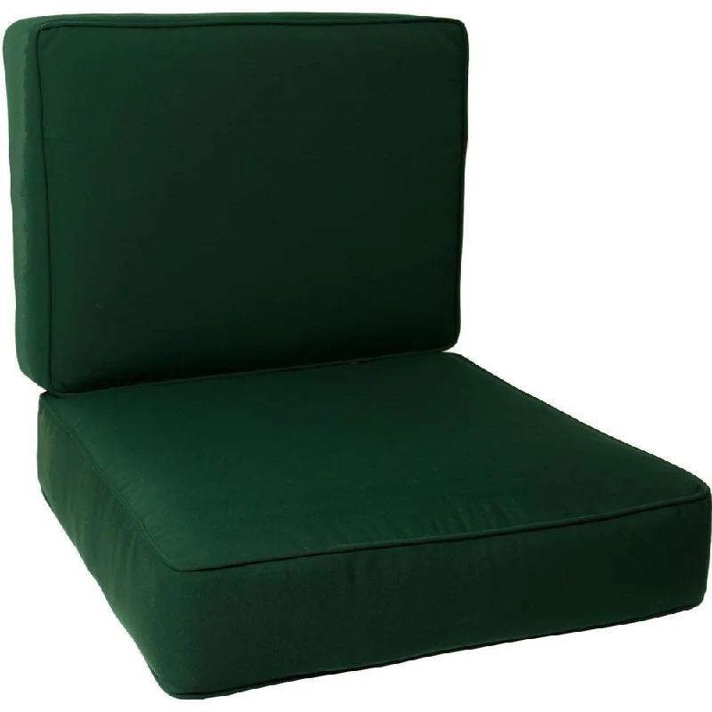 Unmissable Offer Sunbrella Canvas Forest Green Universal Club Chair Cushion