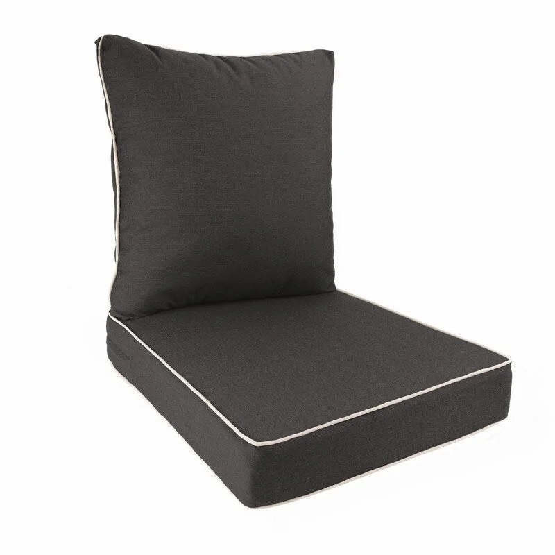 Lowest Price Sunbrella Contrast Corded Deep Seat Cushion by Austin Horn Classics - N/A Lowest Price Sunbrella Contrast Corded Deep Seat Cushion by Austin Horn Classics - N/A