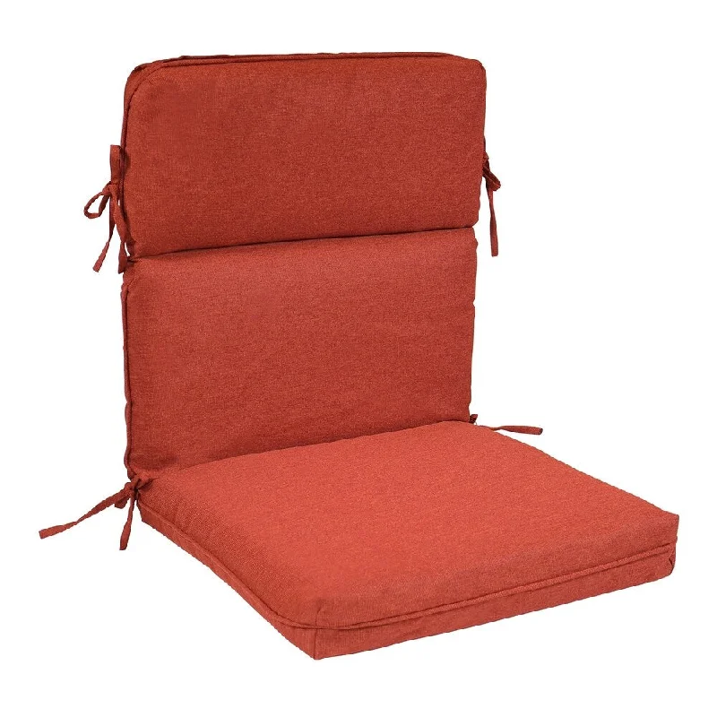 Suntastic O'Casa Rust Indoor/ Outdoor High Back Chair Cushion