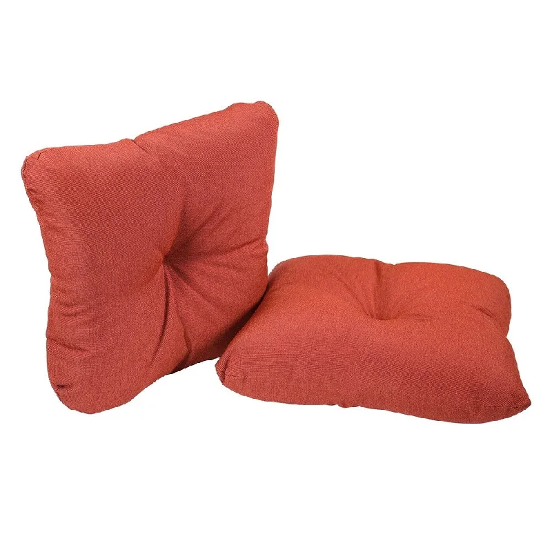 Suntastic O'Casa Rust Indoor/ Outdoor Wicker Chair Cushions (Set of 2)