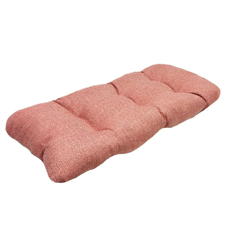 Suntastic O'Fiddlestix Coral Indoor/ Outdoor Settee Cushion