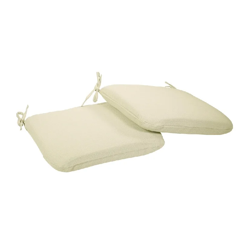 Suntastic O'Top Beige Linen Indoor/ Outdoor Universal Chair Cushions (Set of 2)