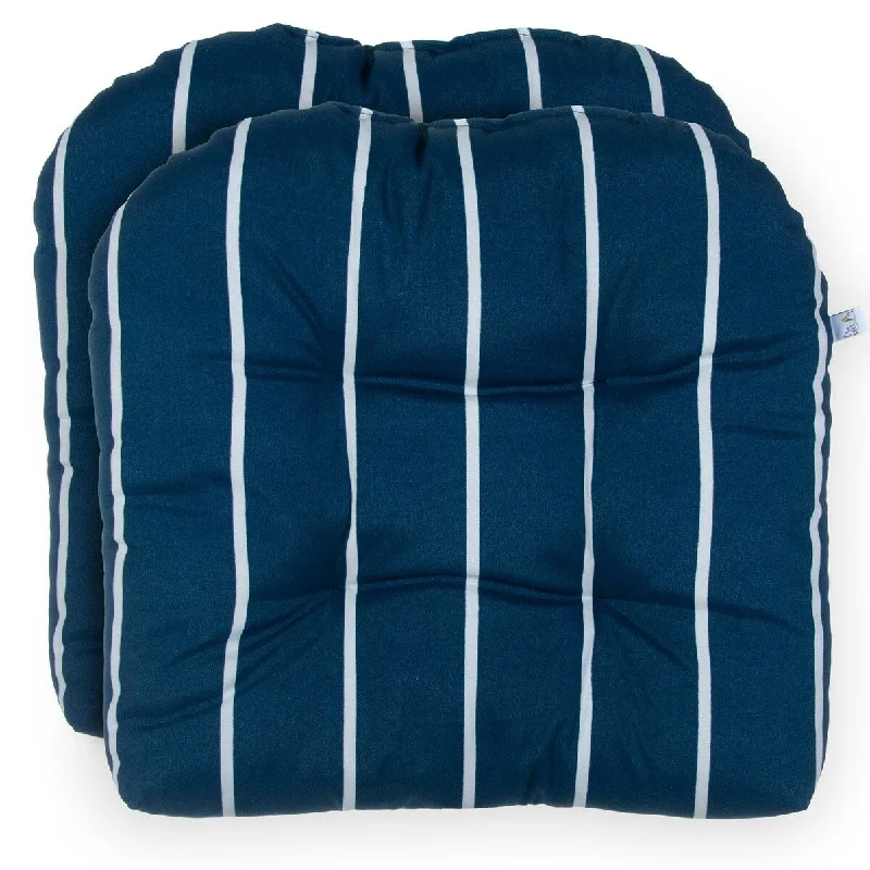 Sydney Blue 19" x 19" Wicker 2 Pack Seat Cushions